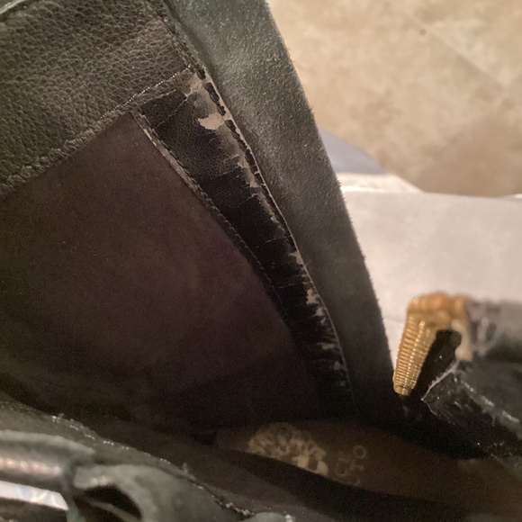 Vince Camuto Winchell Black Leather Moto Boots - Picture 14 of 14